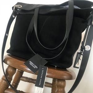 Black suede women’s Purse